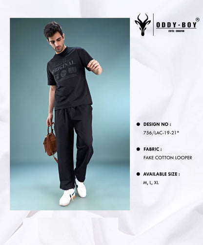 756 Lac 19-21 Oddy Boy Cotton Looper Mens Co Ord Set Exporter Gujarat