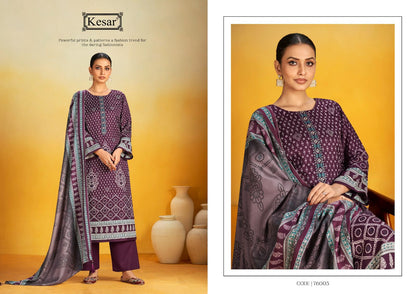 76001-76006 Shahin Kesar Pashmina Suits Wholesale Price