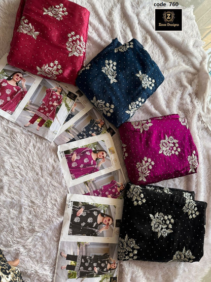 760Abcd Ziaaz Designs Jimmy Choo Pakistani Salwar Suits Exporter Ahmedabad