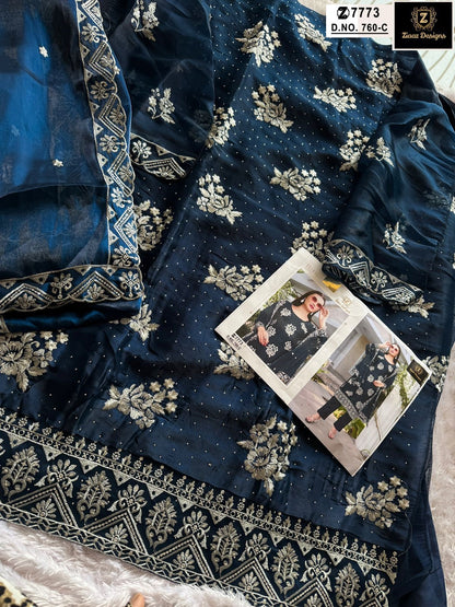 760Abcd Ziaaz Designs Jimmy Choo Pakistani Salwar Suits Exporter Ahmedabad