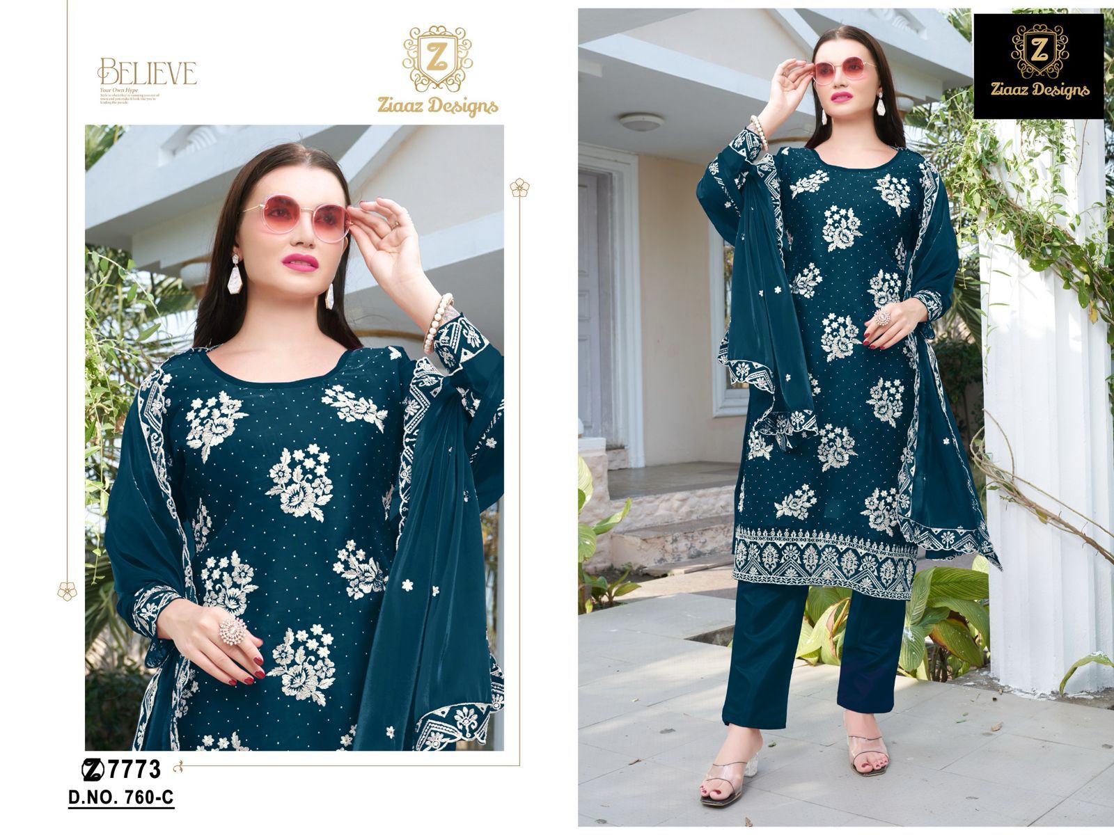 760 Abcd Ziaaz Designs Jimmy Choo Pakistani Salwar Suits Wholesaler Ahmedabad