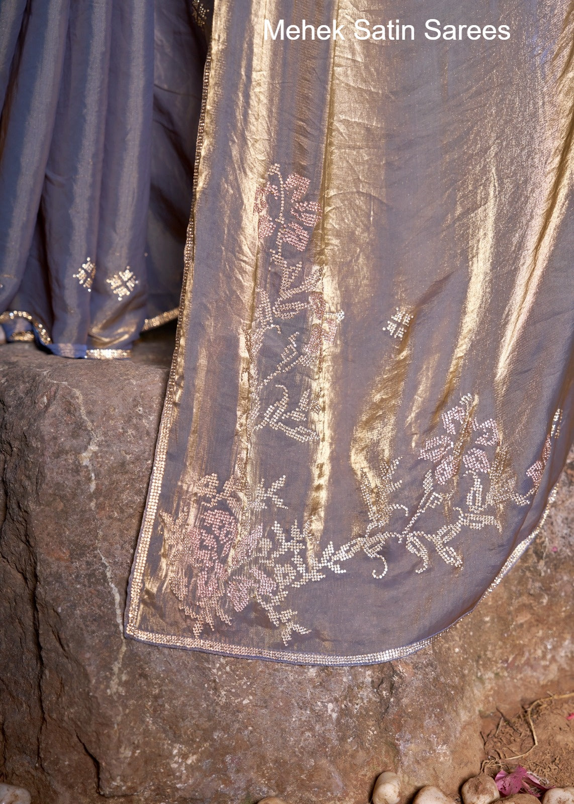 764A To 764D Mehek Satin Sarees Supplier Ahmedabad