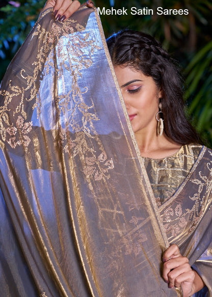764A To 764D Mehek Satin Sarees Supplier Ahmedabad