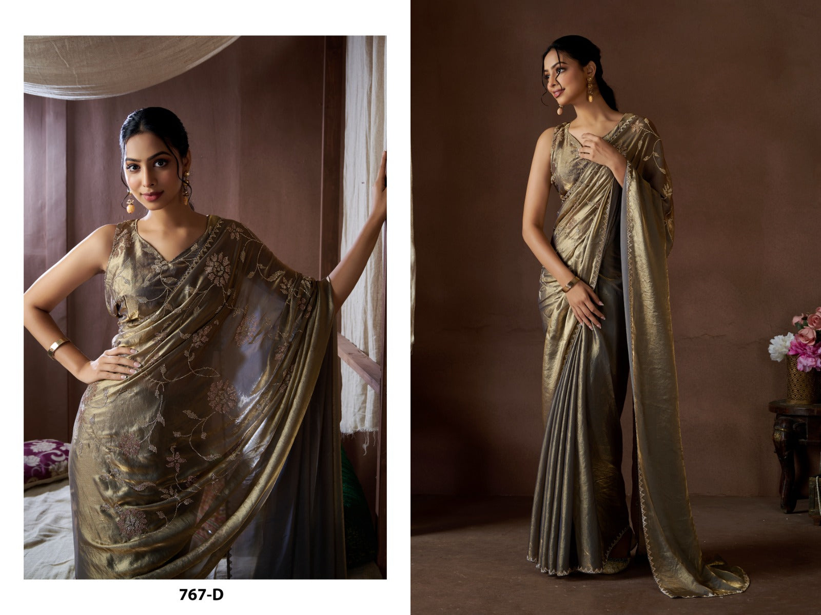 767Abcd Mehek Satin Silk Sarees Manufacturer Ahmedabad