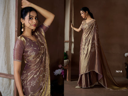 767Abcd Mehek Satin Silk Sarees Manufacturer Ahmedabad
