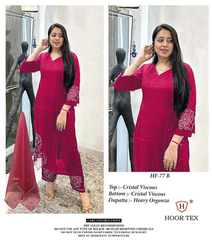 77Abcd Hoor Tex Viscose Pakistani Readymade Suits Manufacturer Gujarat