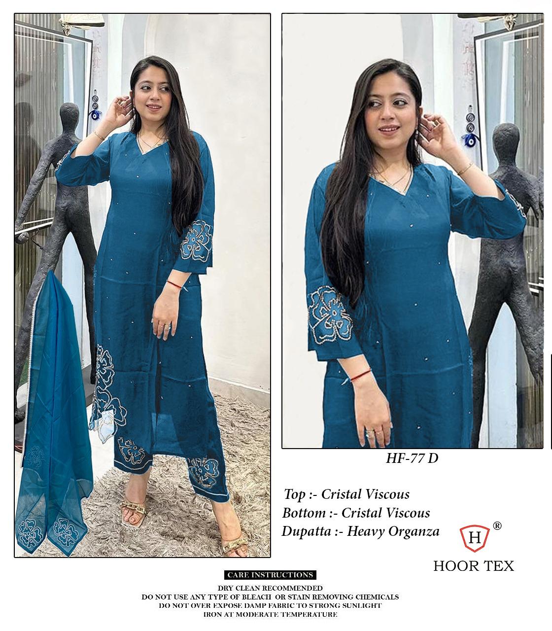 77Abcd Hoor Tex Viscose Pakistani Readymade Suits Manufacturer Gujarat