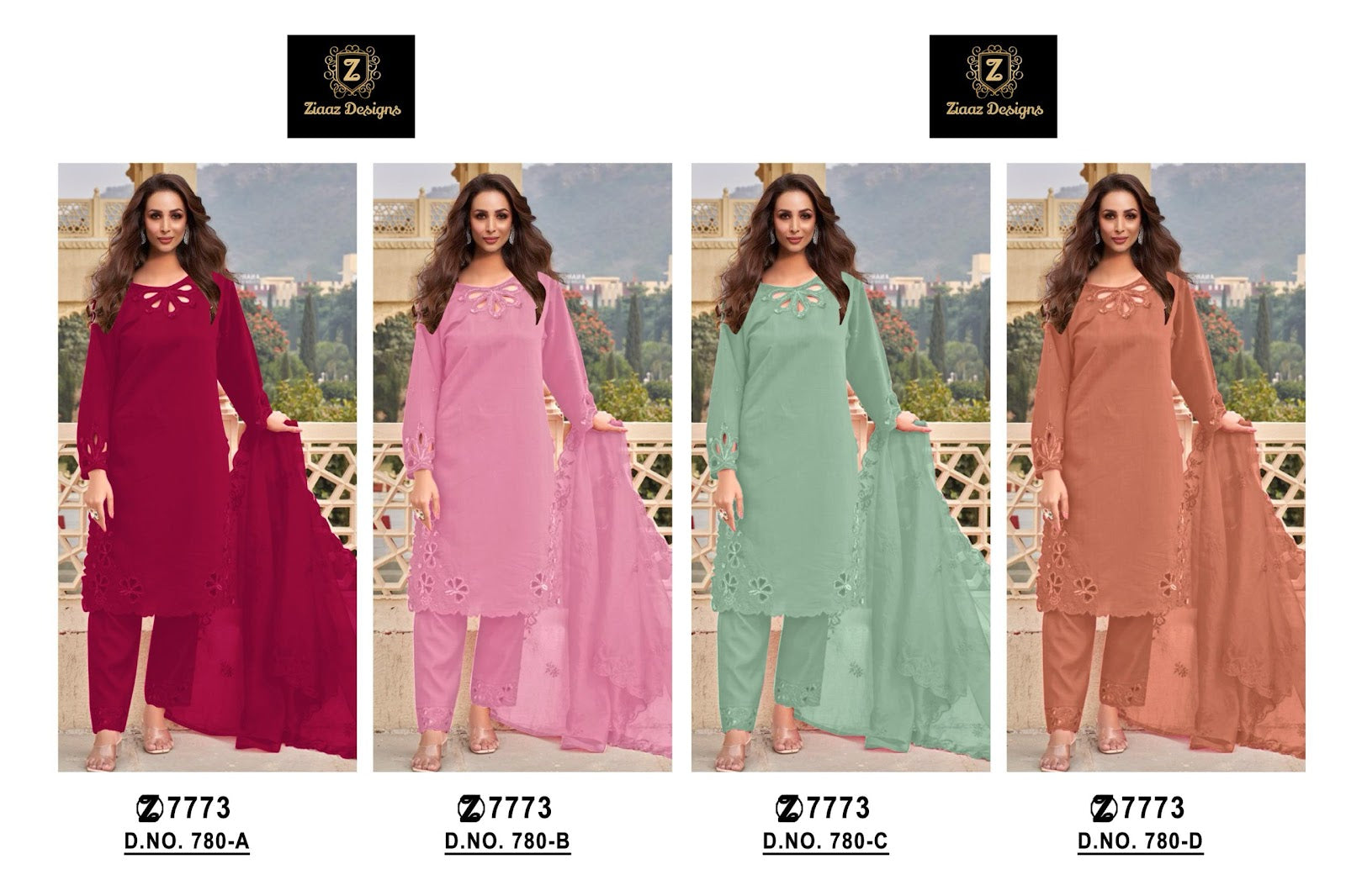 780Abcd Ziaaz Designs Jimmy Choo Pakistani Salwar Suits Wholesaler