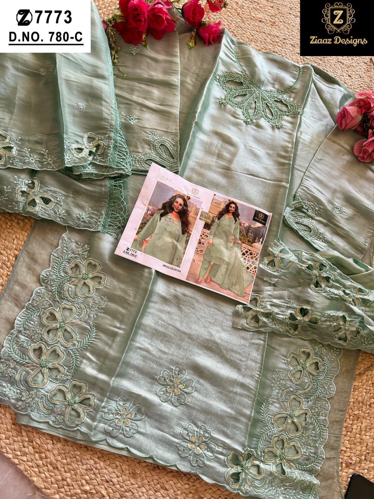 780Abcd Ziaaz Designs Jimmy Choo Pakistani Salwar Suits Wholesaler