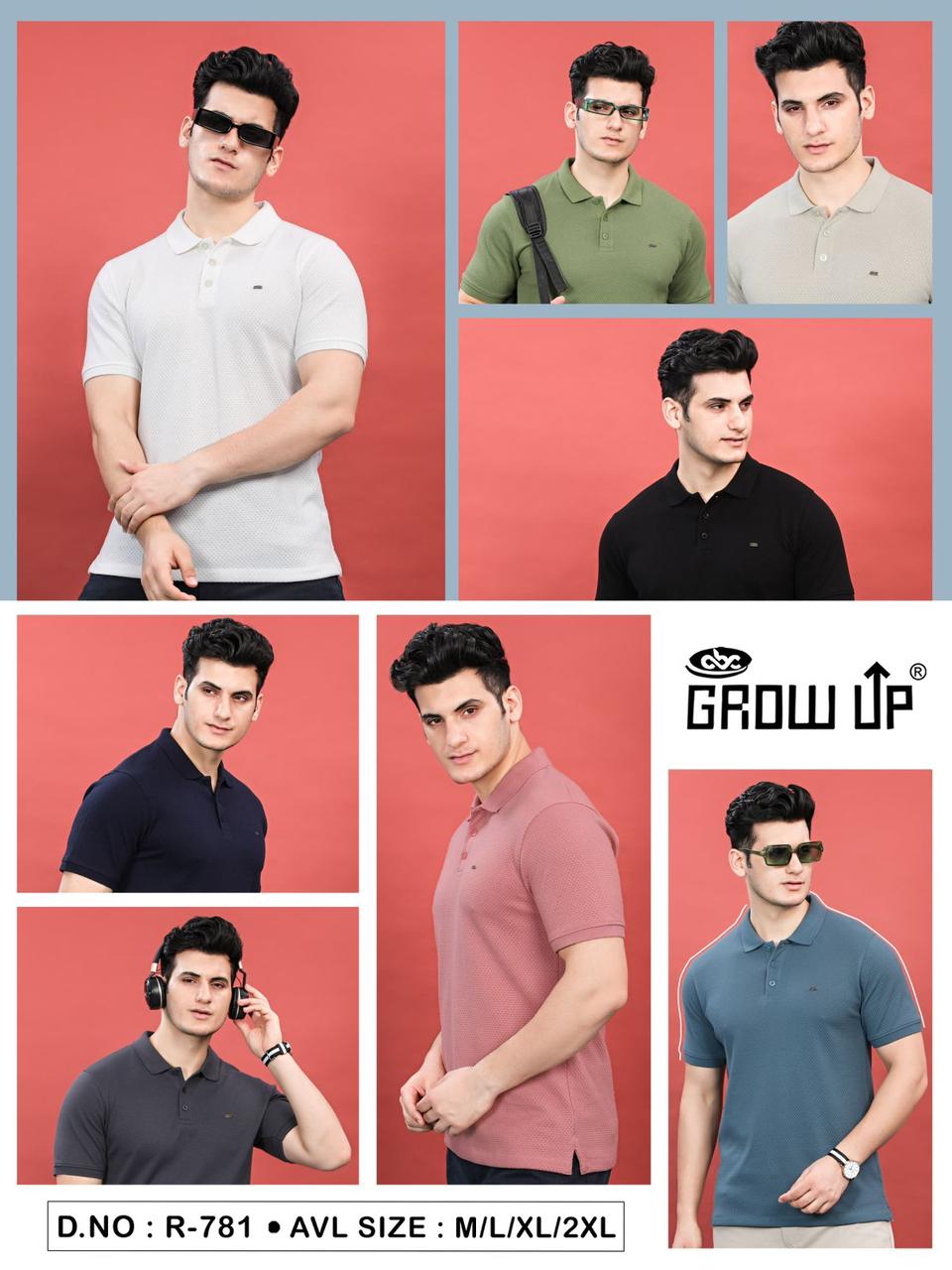 781 Growup Knit Mens Tshirts