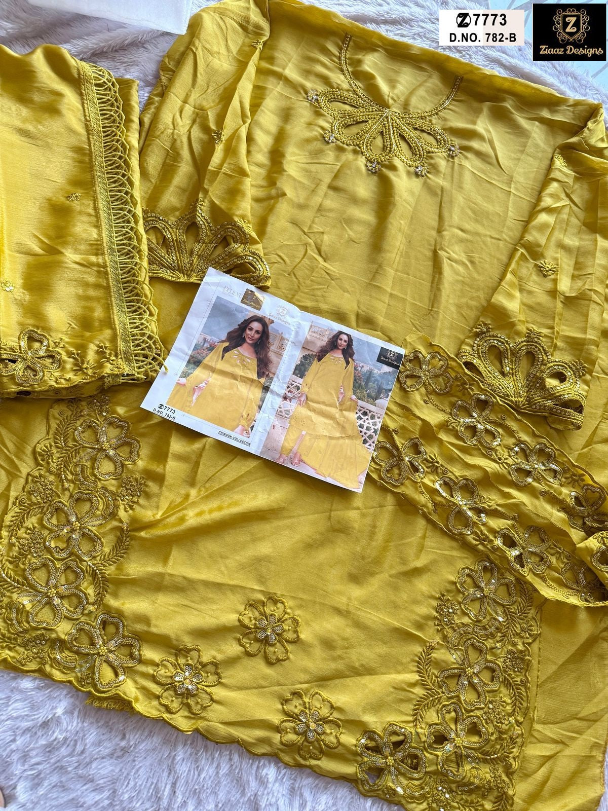 782Abc Ziaaz Designs Chinon Pakistani Salwar Suits Supplier Gujarat