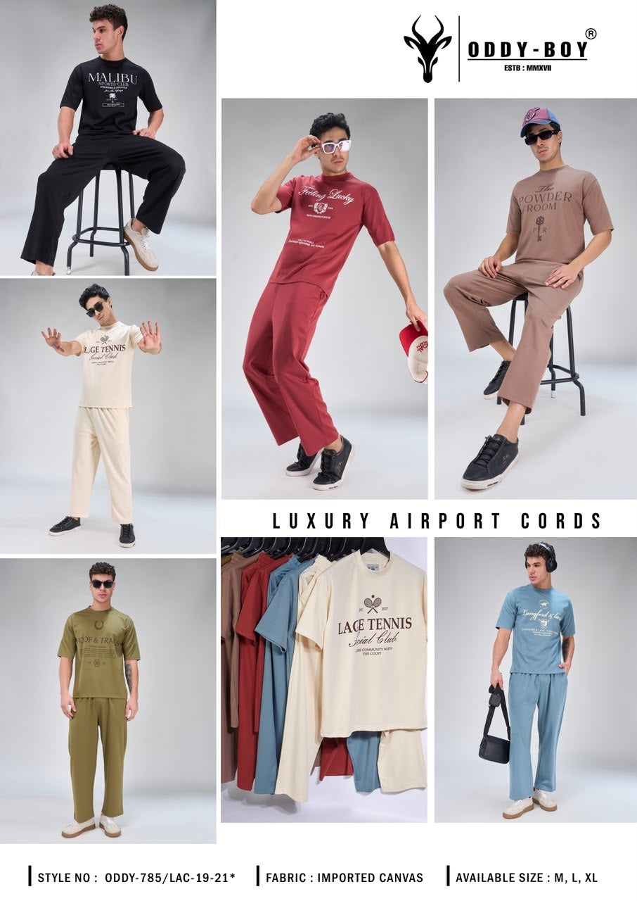 785 Lac 19-21 Canvas Oddy Boy Mens Co Ord Set Exporter