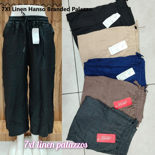 7Xl Linen Hanso Branded Palazzo Wholesale