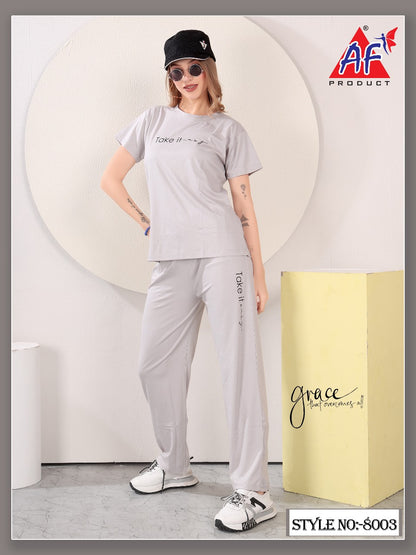 8003 Ajanta Fashion Tencil Pyjama Night Suits Wholesale Price