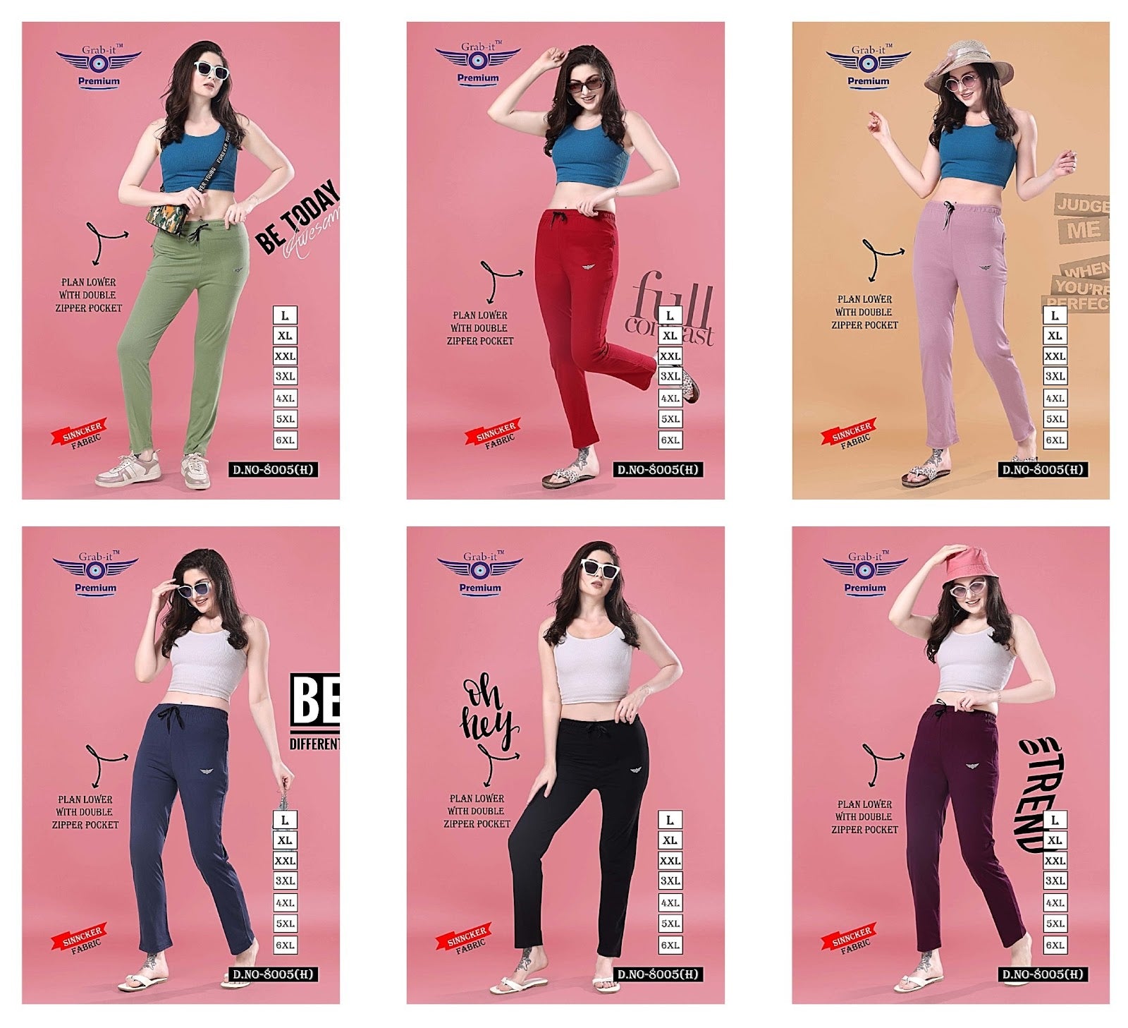 8005 H New Grab It Sincker Women Track Pants Wholesale Price – Kavya ...