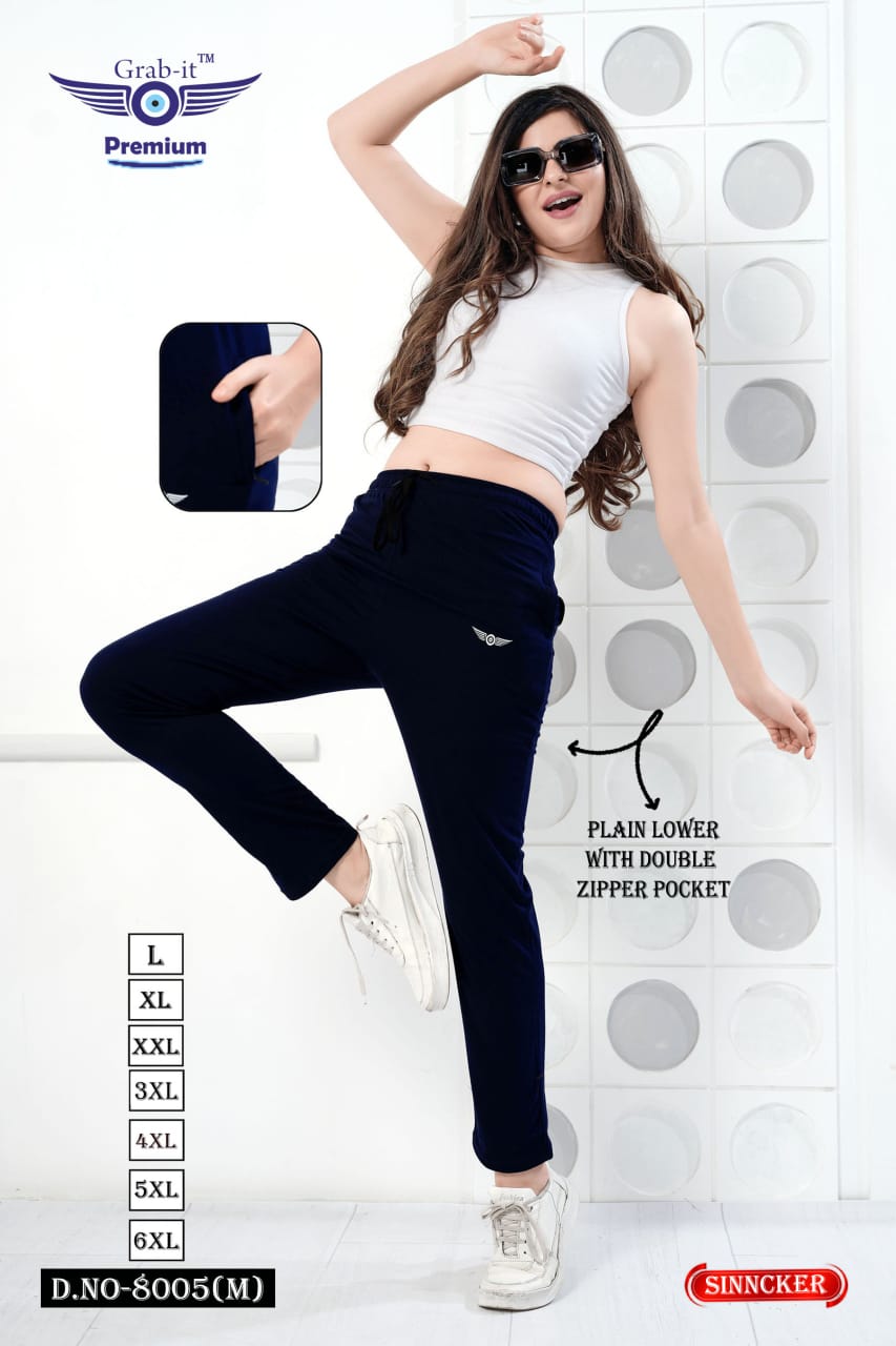 8005 M Grab It Sincker Women Track Pants Wholesaler Gujarat