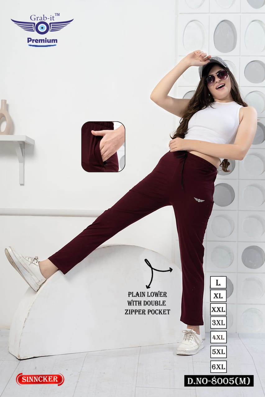 8005 M Grab It Sincker Women Track Pants Wholesaler Gujarat