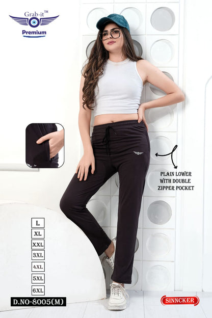 8005 M Grab It Sincker Women Track Pants Wholesaler Gujarat