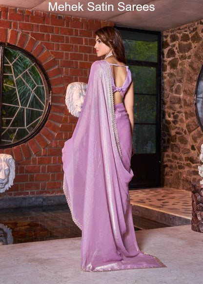 817A To 817E Mehek Satin Sarees Wholesaler Ahmedabad