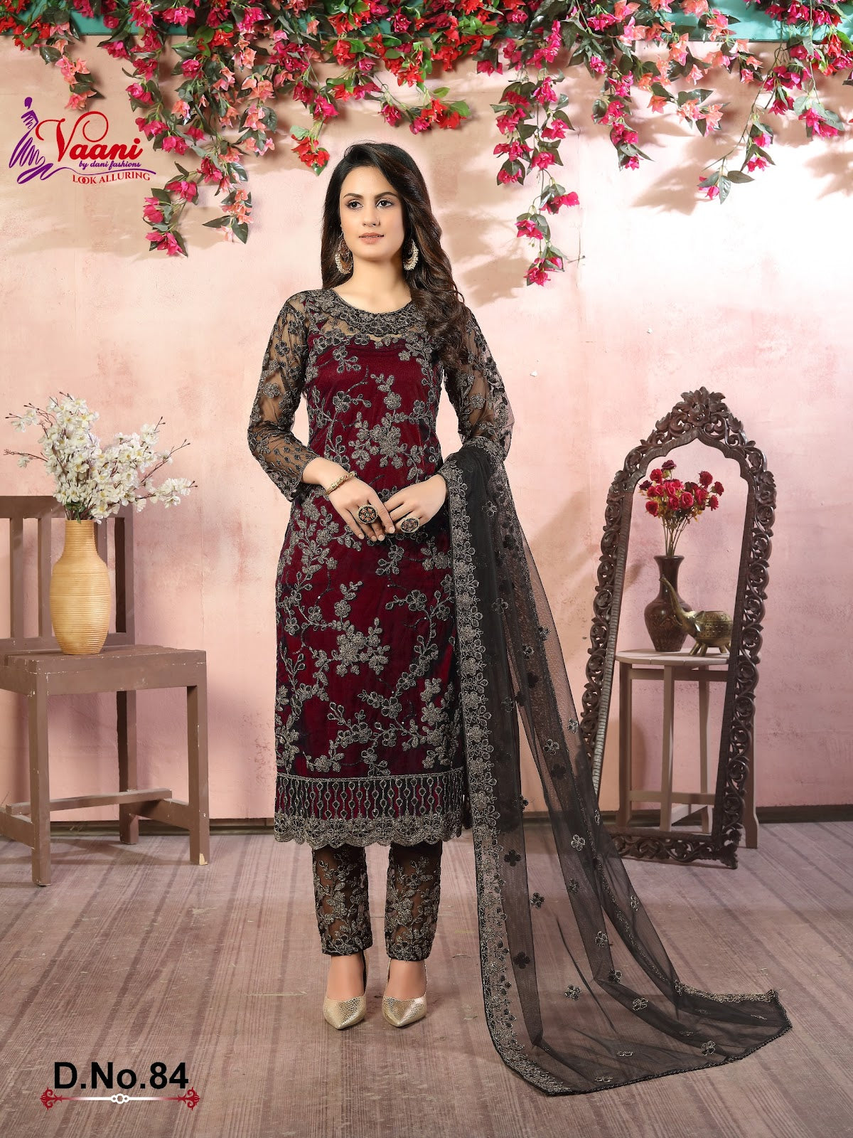81 To 84 Vol 8 Vaani Net Pakistani Salwar Suits Wholesale