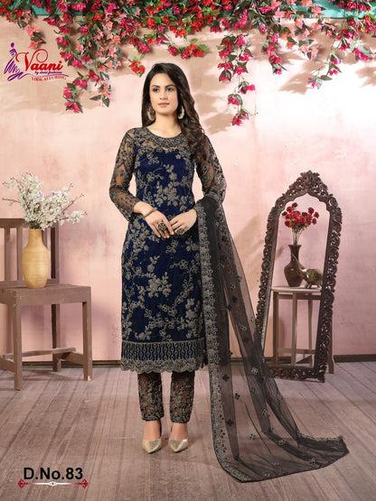 81 To 84 Vol 8 Vaani Net Pakistani Salwar Suits Wholesale