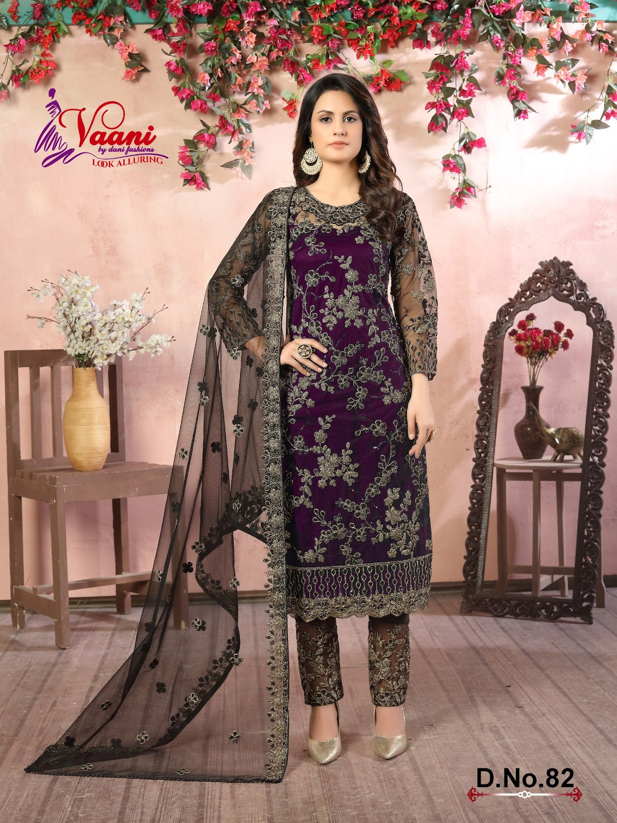 81 To 84 Vol 8 Vaani Net Pakistani Salwar Suits Wholesale