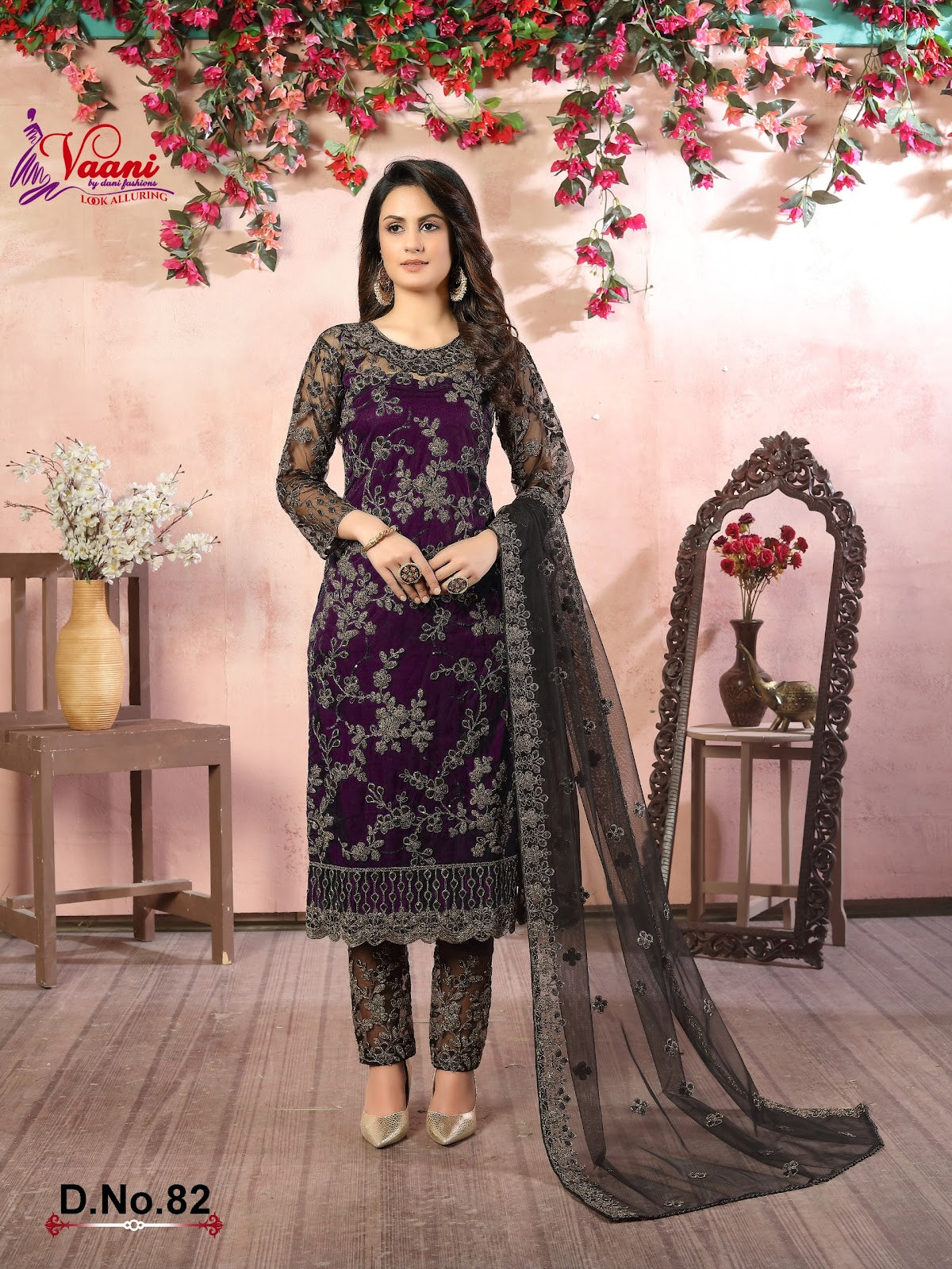 81 To 84 Vol 8 Vaani Net Pakistani Salwar Suits Wholesale