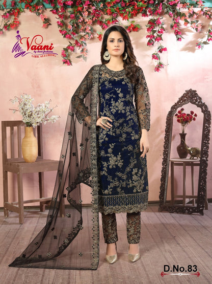 81 To 84 Vol 8 Vaani Net Pakistani Salwar Suits Wholesale