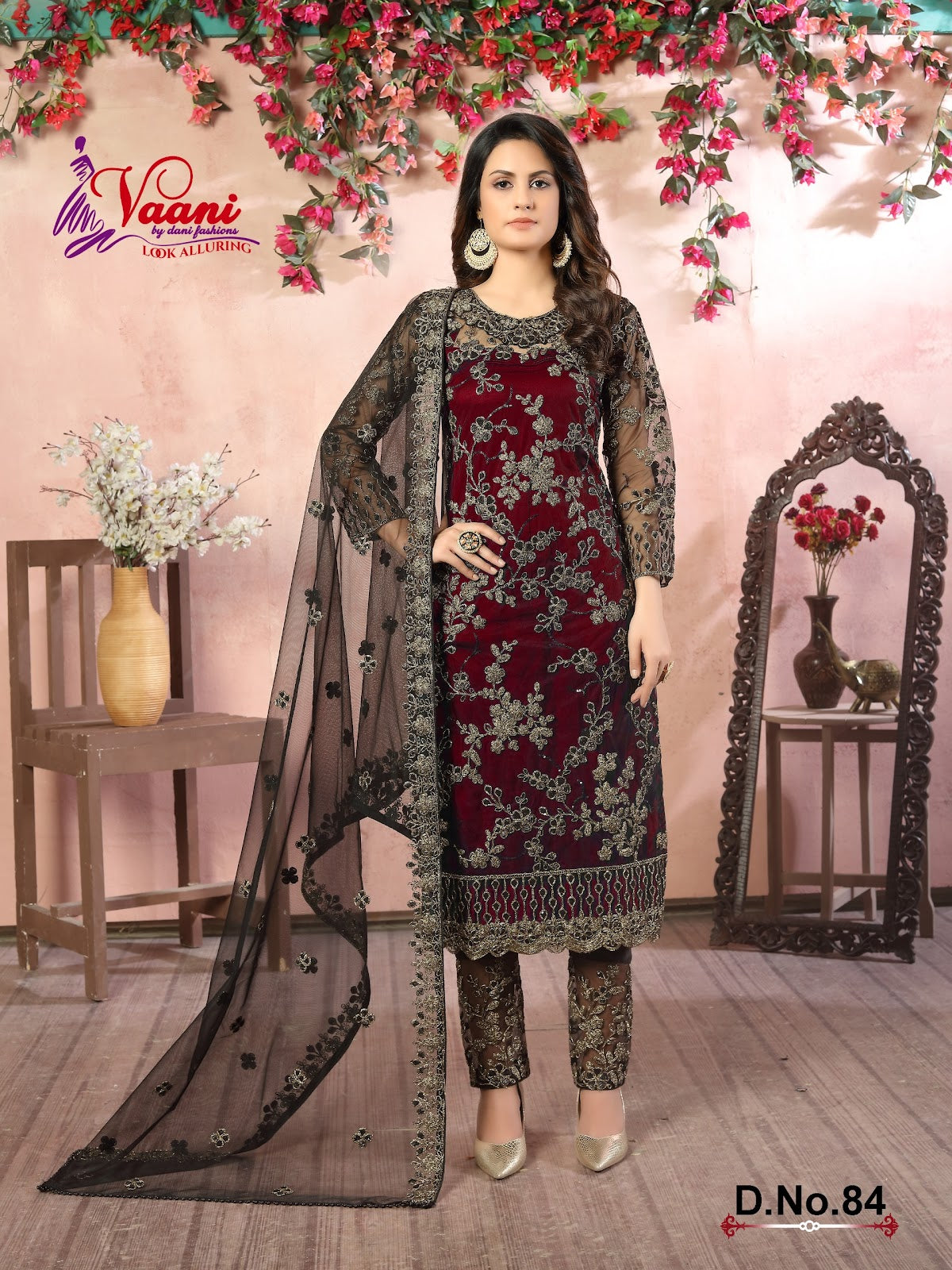 81 To 84 Vol 8 Vaani Net Pakistani Salwar Suits Wholesale