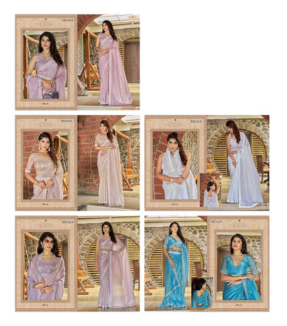 821Abcde Mehek Crush Sarees Manufacturer Gujarat