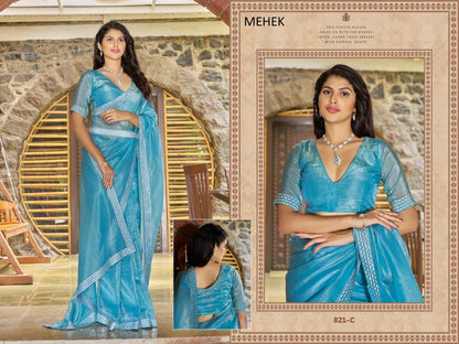 821Abcde Mehek Crush Sarees Manufacturer Gujarat