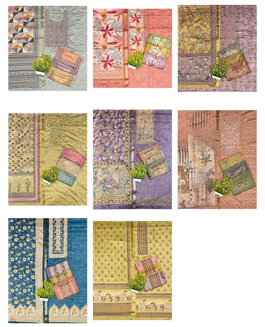 Tusser Silk 2308 Shurooq Salwar Suits Exporter