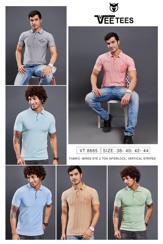 8685 Vee Tees Vertical Mens Tshirts