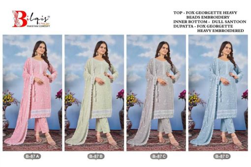 87 Bilqis Georgette Pakistani Salwar Suits Manufacturer