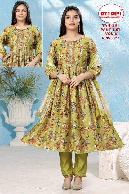 9011 Tanishi Vol 6 Dt Devi Vatican Readymade Pant Style Suits Supplier Ahmedabad
