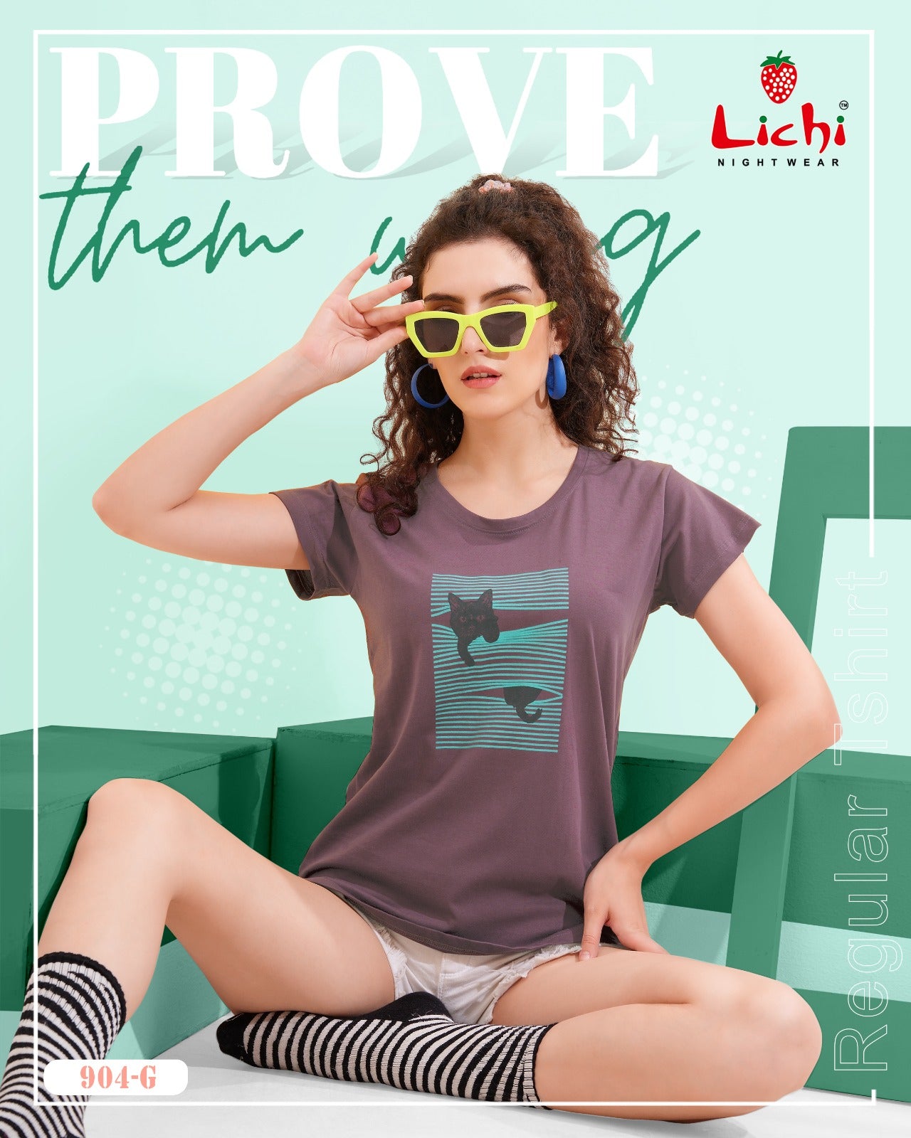 904 Lichi Hosiery Cotton Women Tshirt Supplier