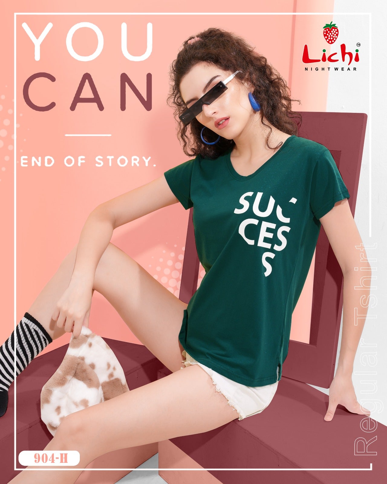 904 Lichi Hosiery Cotton Women Tshirt Supplier