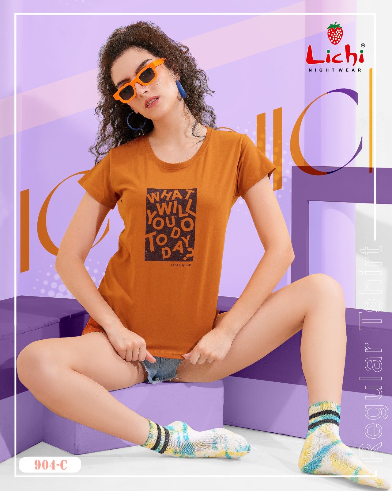 904 Lichi Hosiery Cotton Women Tshirt Supplier