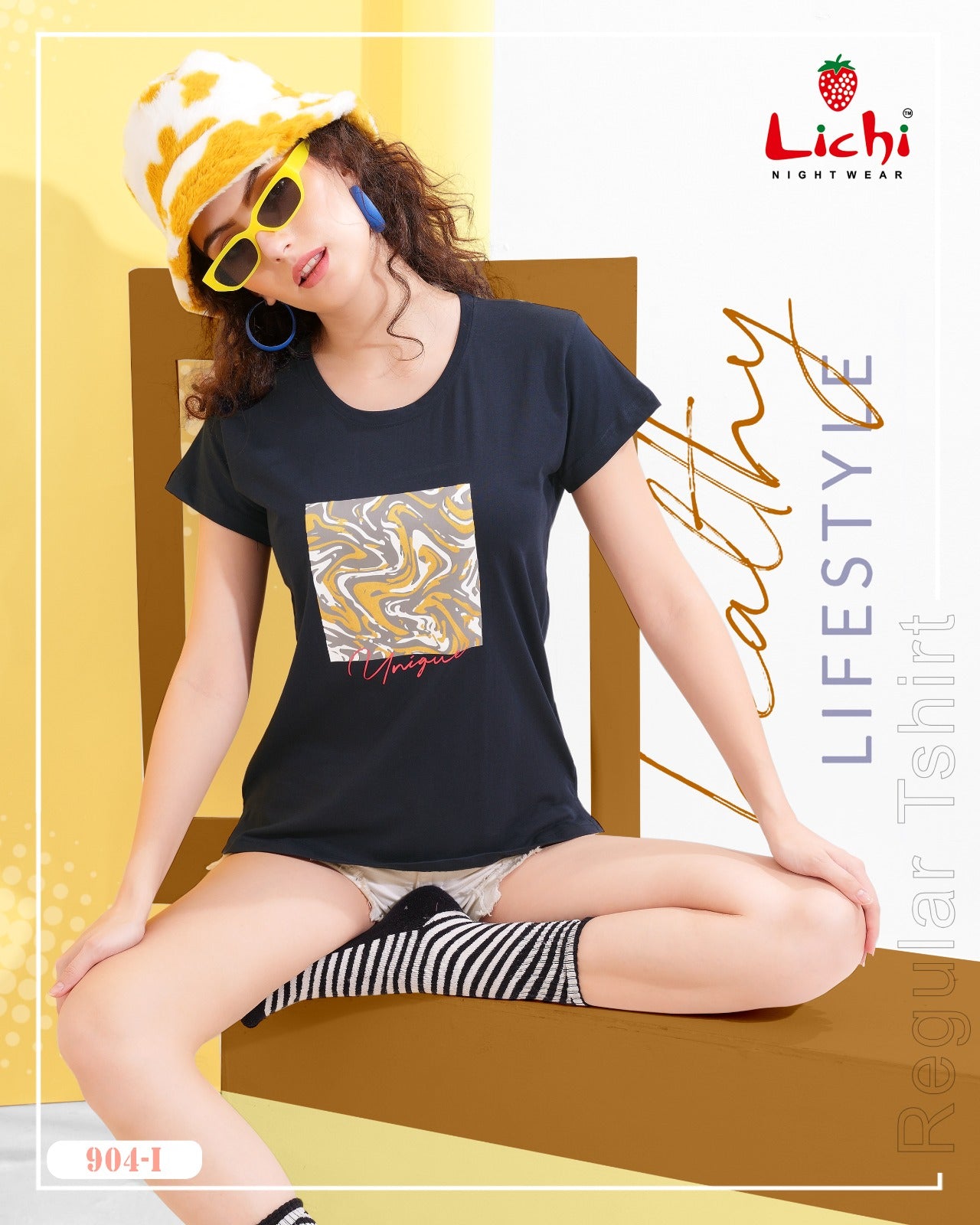 904 Lichi Hosiery Cotton Women Tshirt Supplier