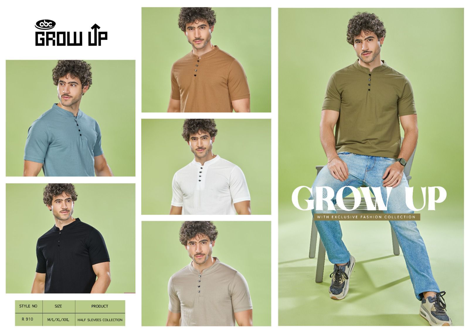 910 Growup Lilen Mens Tshirts Supplier Ahmedabad