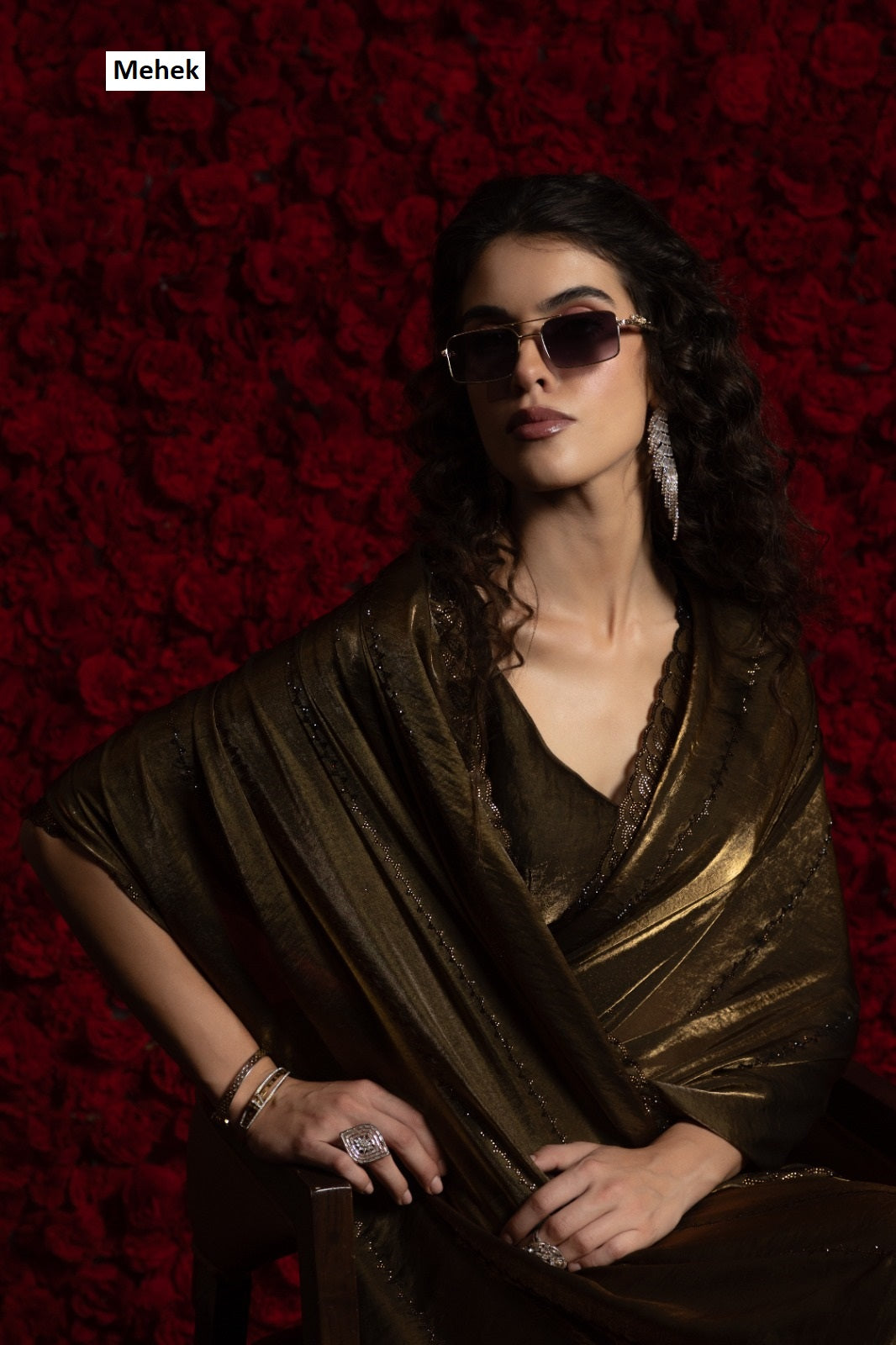 911A To 911D Mehek Satin Silk Sarees Exporter India