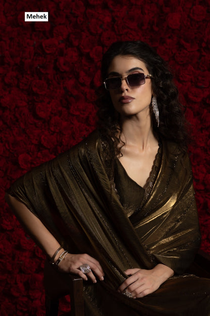 911A To 911D Mehek Satin Silk Sarees Exporter India