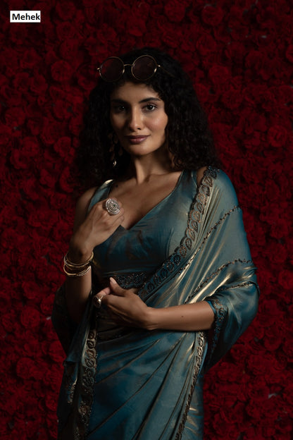 911A To 911D Mehek Satin Silk Sarees Exporter India