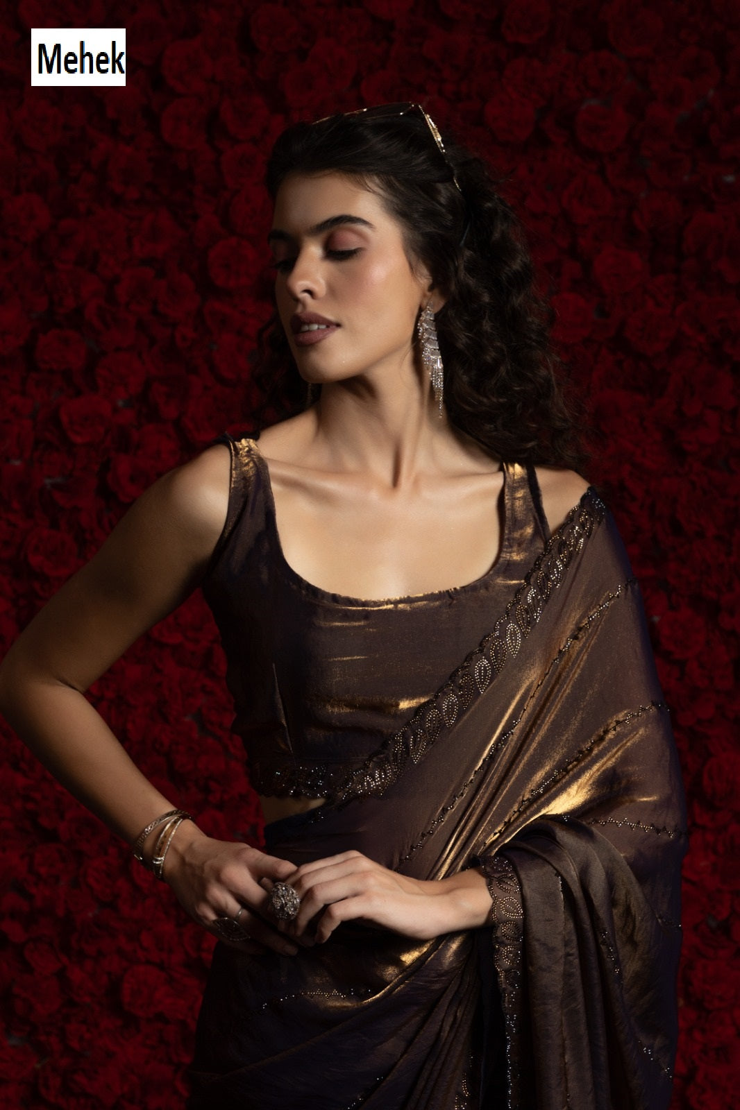 911A To 911D Mehek Satin Silk Sarees Exporter India