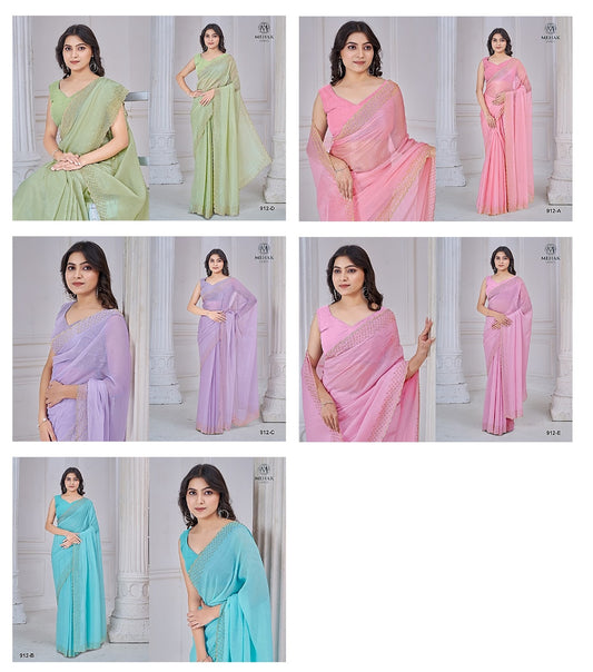 912Abcde Mehek Art Silk Sarees Exporter India