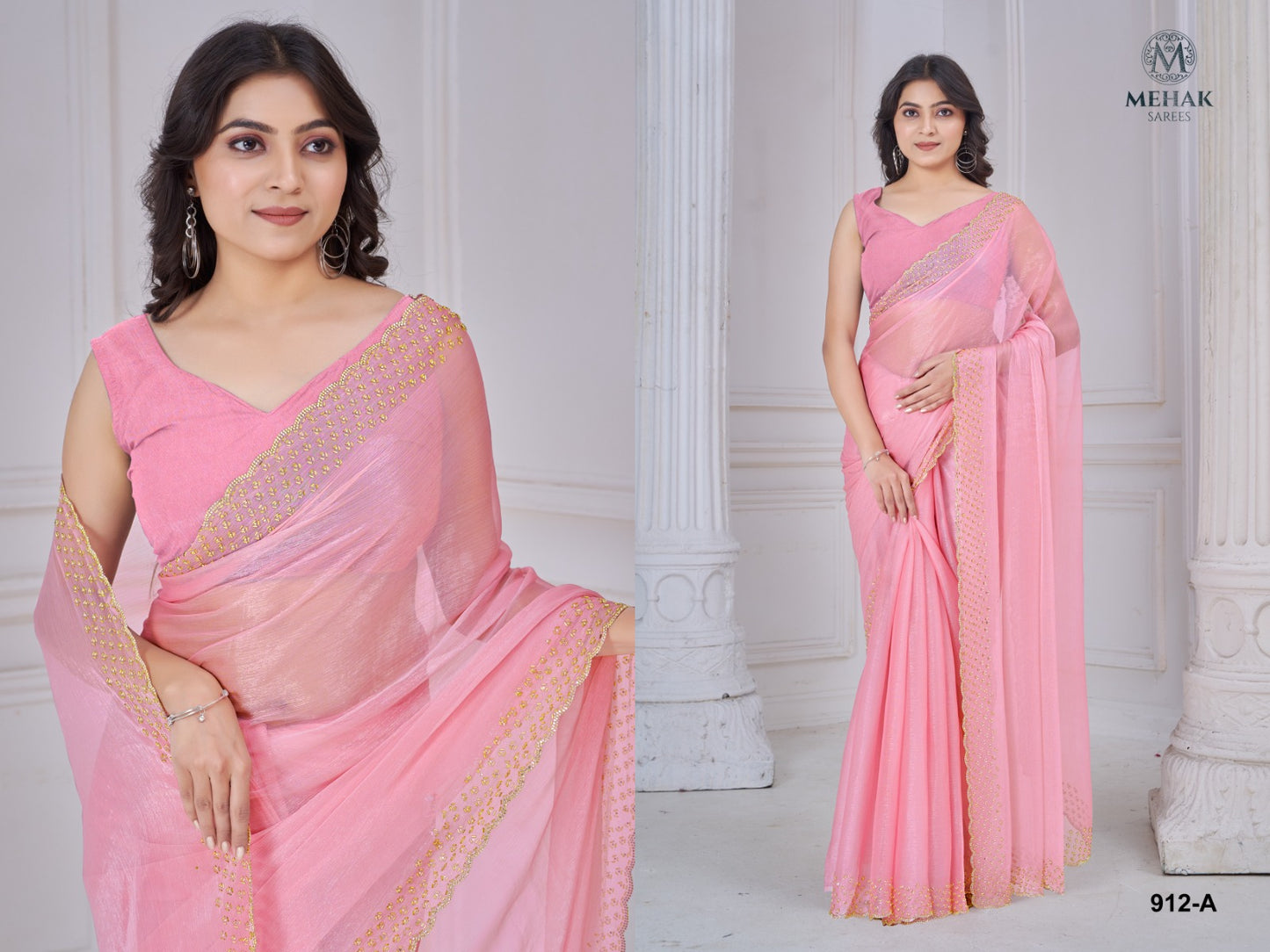 912Abcde Mehek Art Silk Sarees Exporter India