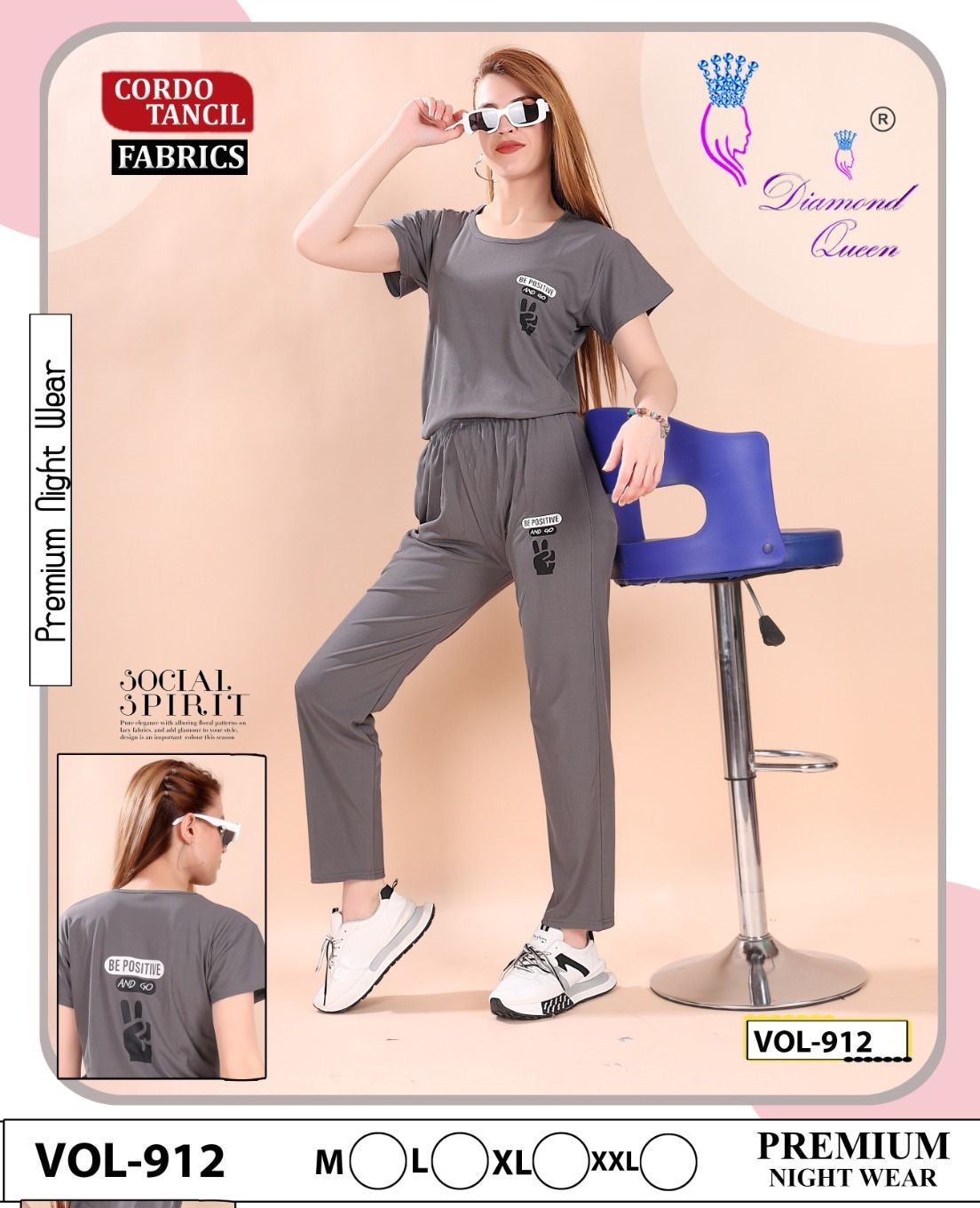 912 Diamond Queen Imported Pyjama Night Suits Supplier Gujarat