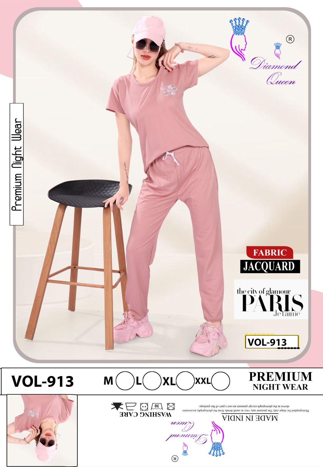 913 Diamond Queen Tencil Pyjama Night Suits Manufacturer Gujarat