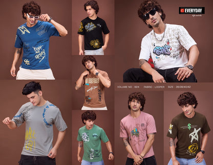 924 B Everyday Cotton Looper Mens Tshirts Manufacturer