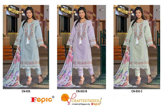 935 Fepic Cambric Pakistani Readymade Suits Wholesaler India